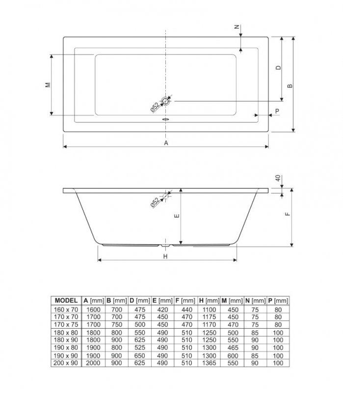 Ванна акриловая Cezares PLANE-180-90-49-W37 купить в интернет-магазине Sanbest