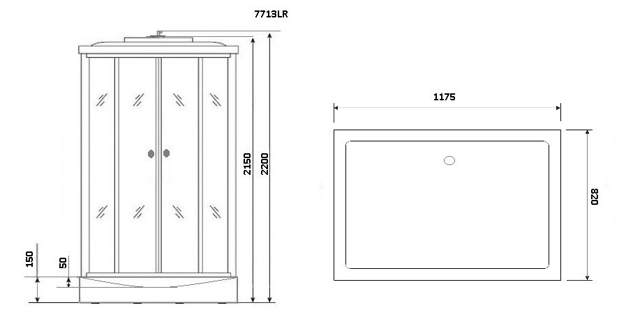 Душевая кабина Niagara Lux 7713W купить в интернет-магазине Sanbest