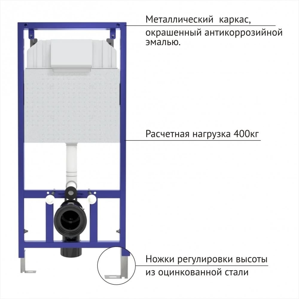 Унитаз подвесной с инсталляцией Berges NOVUM 42453 кнопка L2 матовый хром купить в интернет-магазине Sanbest