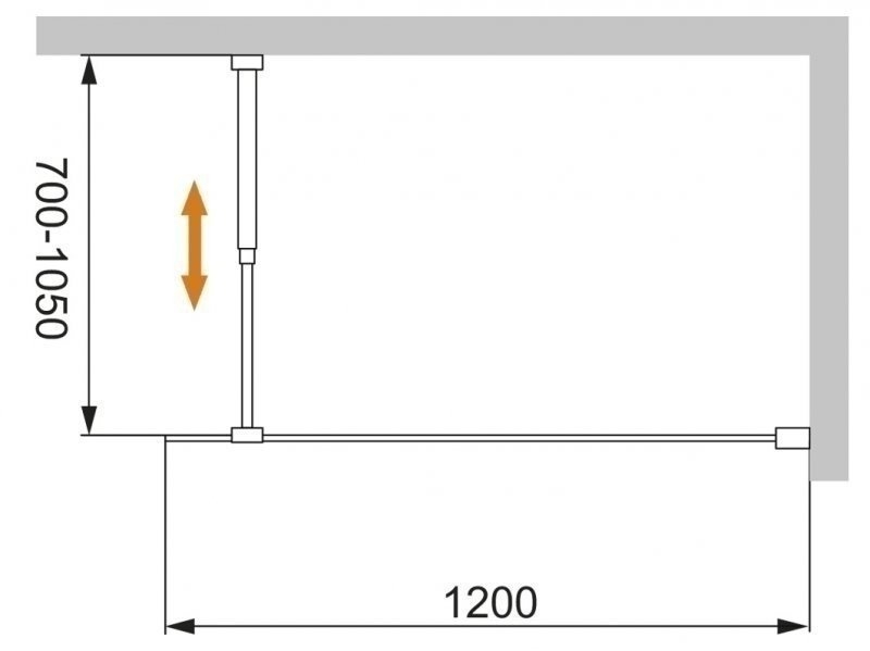 Душевое ограждение Cezares LIBERTA-L-1 120 купить в интернет-магазине Sanbest