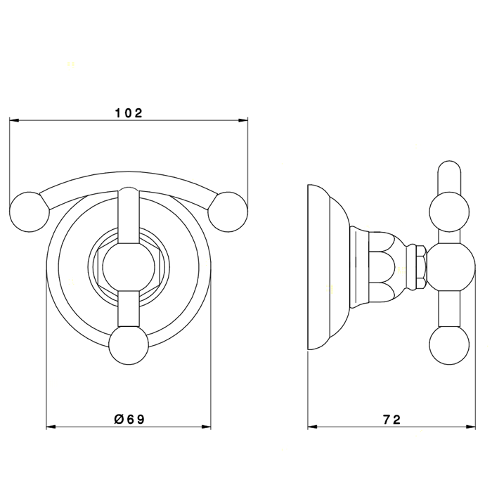 Крючок Nicolazzi Accessori Classica 1481BZ Бронза купить в интернет-магазине сантехники Sanbest