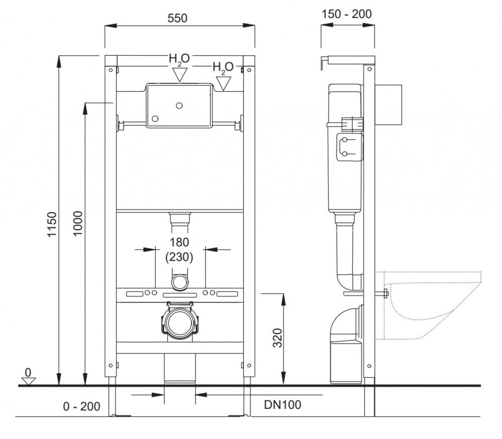 Инсталляция Pestan Fluenta SET40006356PW купить в интернет-магазине сантехники Sanbest