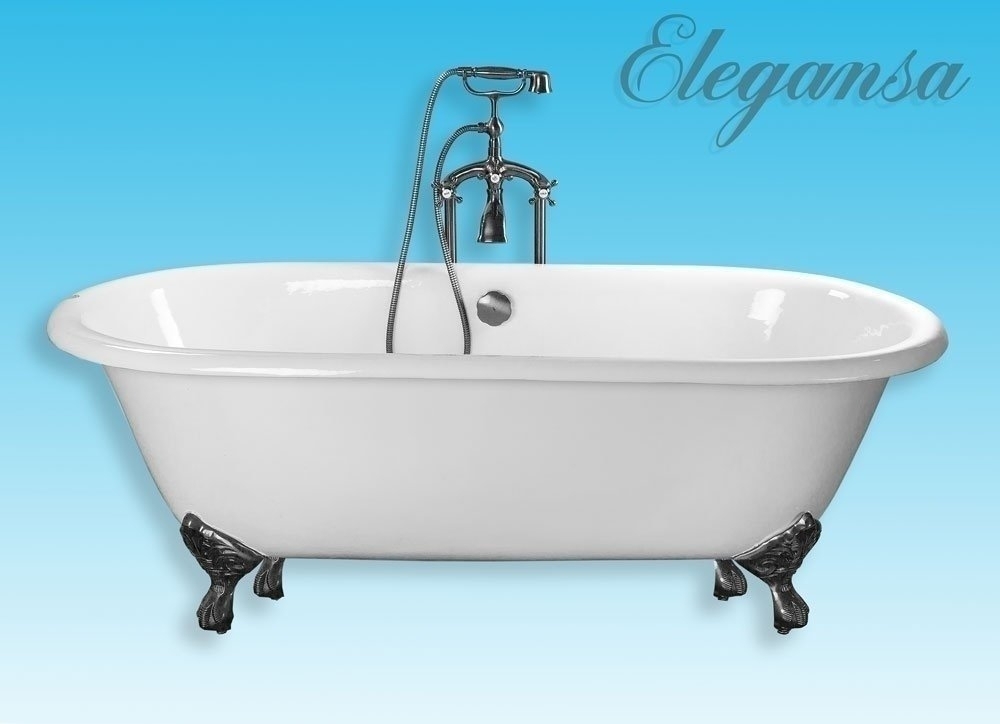 Ванна чугунная Elegansa Gretta 170x75 Chrome купить в интернет-магазине Sanbest