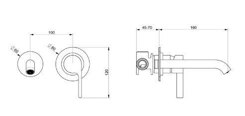 Смеситель для раковины Webert DoReMi DR830606345 купить в интернет-магазине сантехники Sanbest