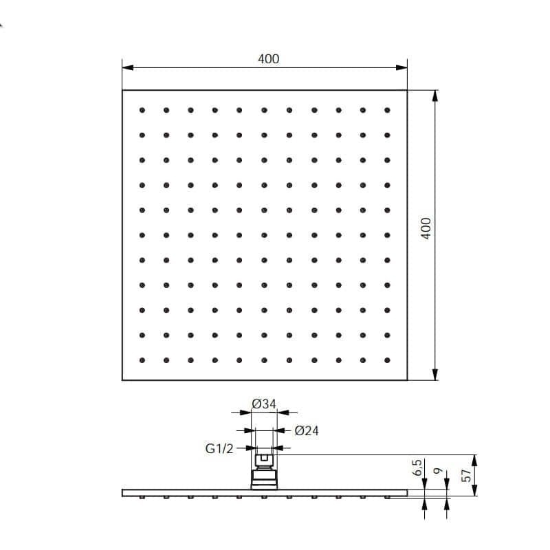 Душ верхний Ideal Standard IdeaRain Pro B9845AA купить в интернет-магазине сантехники Sanbest