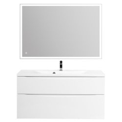 Тумба с раковиной BelBagno MARINO-H60-1100 Bianco Lucido для ванной в интернет-магазине Sanbest