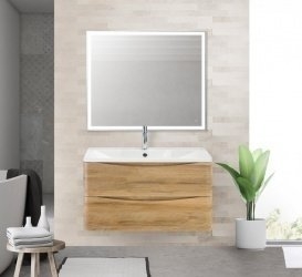 Тумба с раковиной BelBagno ACQUA 100 Rovere Rustico для ванной в интернет-магазине Sanbest