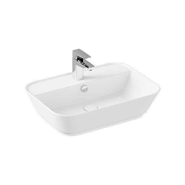 Раковина накладная Vitra Geo 60 7426B003-0001 белая купить в интернет-магазине Sanbest