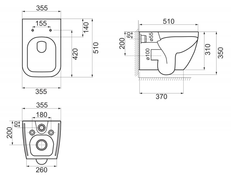 Унитаз подвесной BelBagno ALPINA BB10100CHR/SC купить в интернет-магазине Sanbest