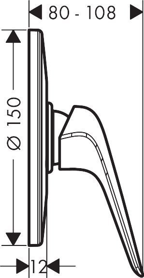 Смеситель для душа Hansgrohe Novus 71067000 купить в интернет-магазине сантехники Sanbest