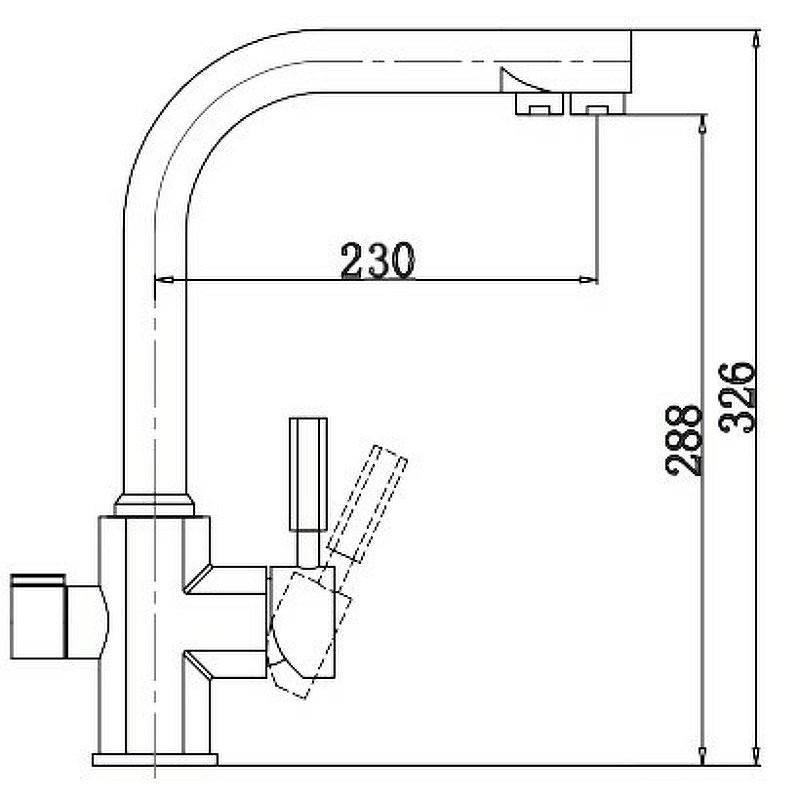 Смеситель для кухни Kaiser Decor 40144-16 купить в интернет-магазине сантехники Sanbest