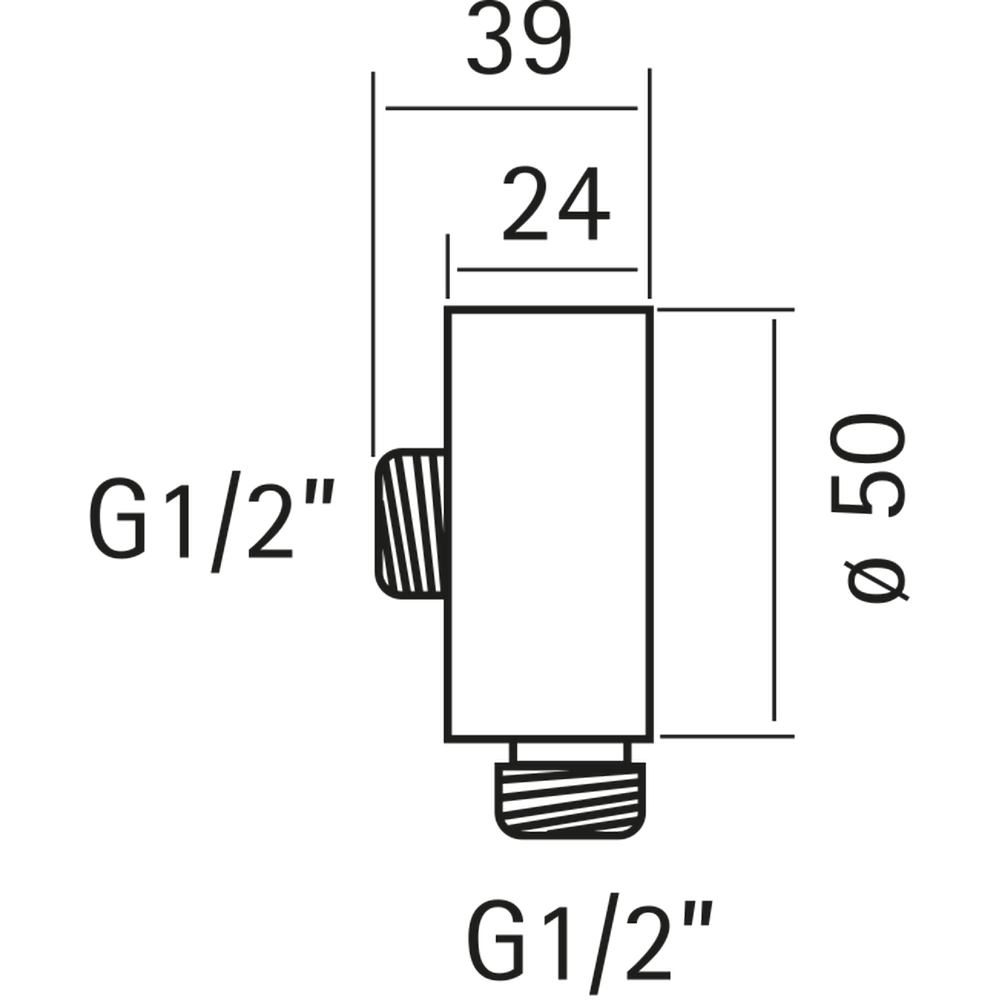 Подключение для душевого шланга Cisal Xion DS017310D1 купить в интернет-магазине сантехники Sanbest