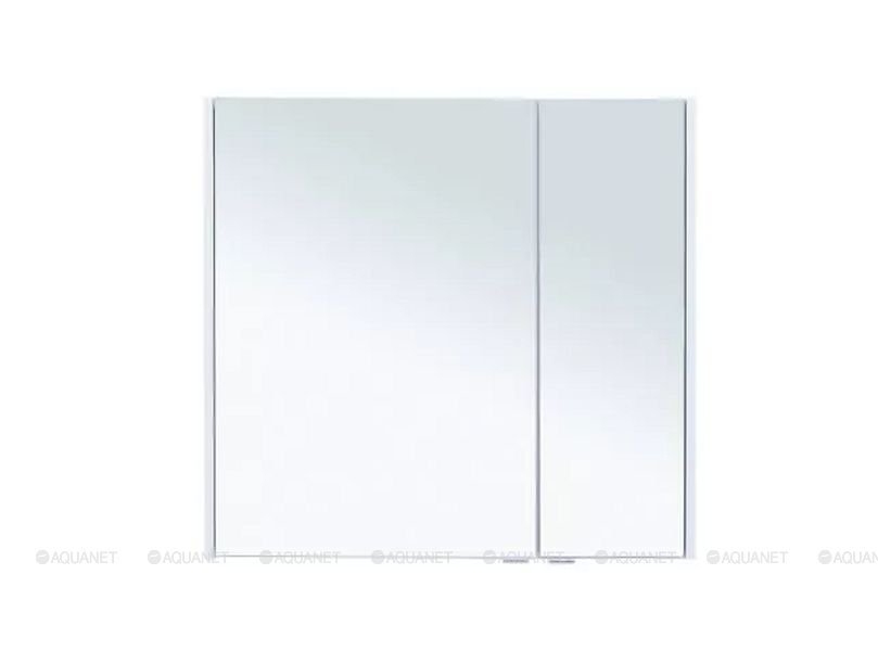 Зеркальный шкаф Aquanet Палермо 254538 80 белый в ванную от интернет-магазине сантехники Sanbest