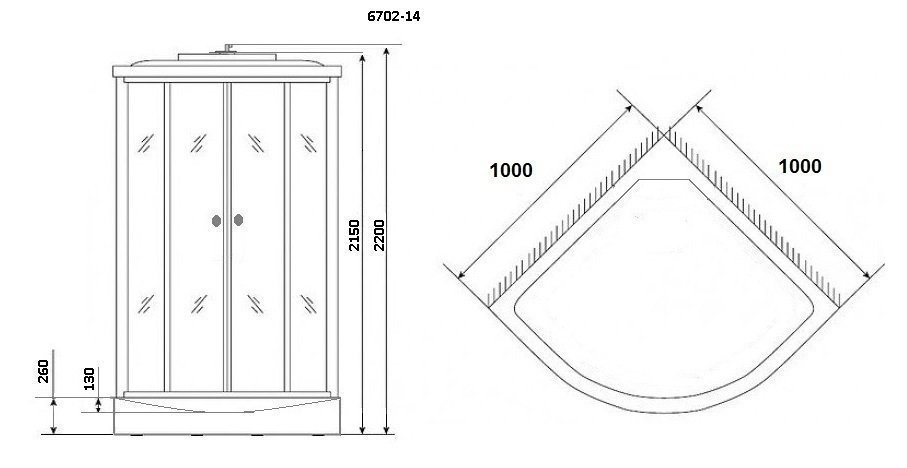 Душевая кабина Niagara Classic NG-6702 купить в интернет-магазине Sanbest