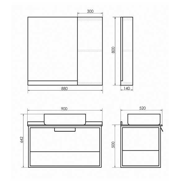 Тумба с раковиной Comforty Кёльн 90 1 для ванной в интернет-магазине Sanbest