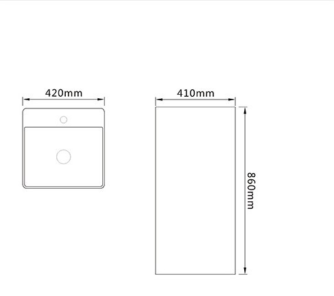 Раковина SantiLine 42 SL-4005MM мрамор купить в интернет-магазине Sanbest