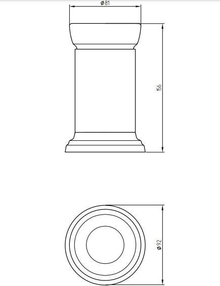 Стакан Migliore Mirella 17307 белая керамика/золото купить в интернет-магазине сантехники Sanbest