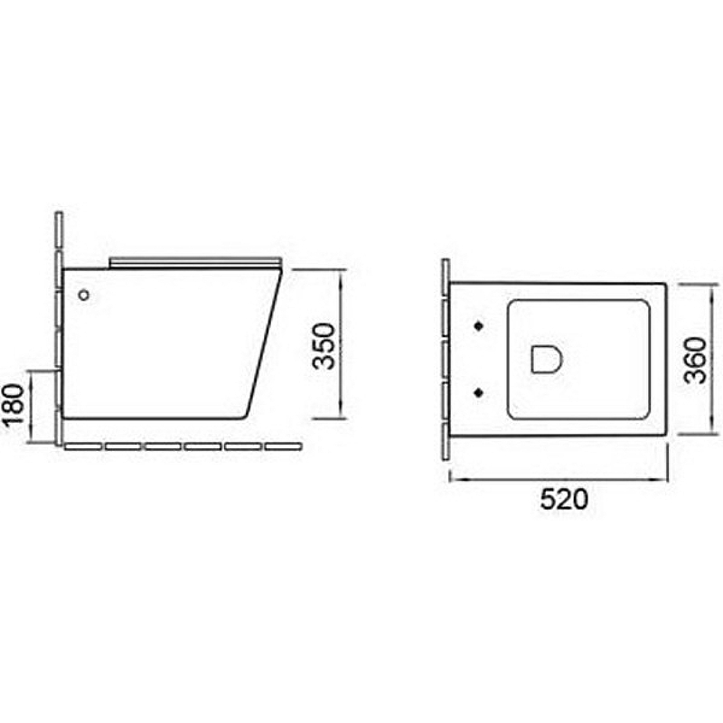 Унитаз SantiLine SL-5004MB SL-04 безободковый, с инсталляцией, с крышкой микролифт, черный матовый купить в интернет-магазине Sanbest