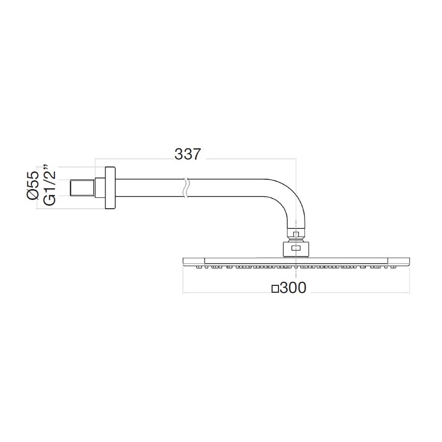 Верхний душ Webert SHOWER SET AC0842794 матовое золото купить в интернет-магазине сантехники Sanbest