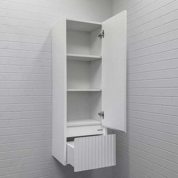 Шкаф Comforty Марсель 40 белый матовый для ванной в интернет-магазине сантехники Sanbest