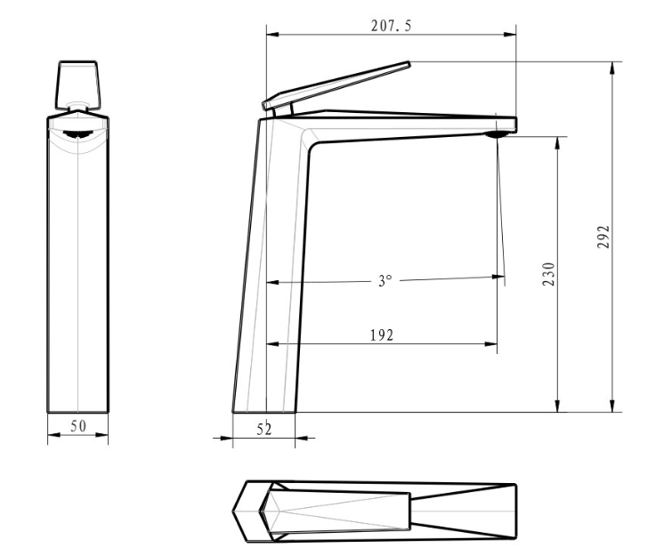 Смеситель для раковины Boheme Venturo 372-W купить в интернет-магазине сантехники Sanbest