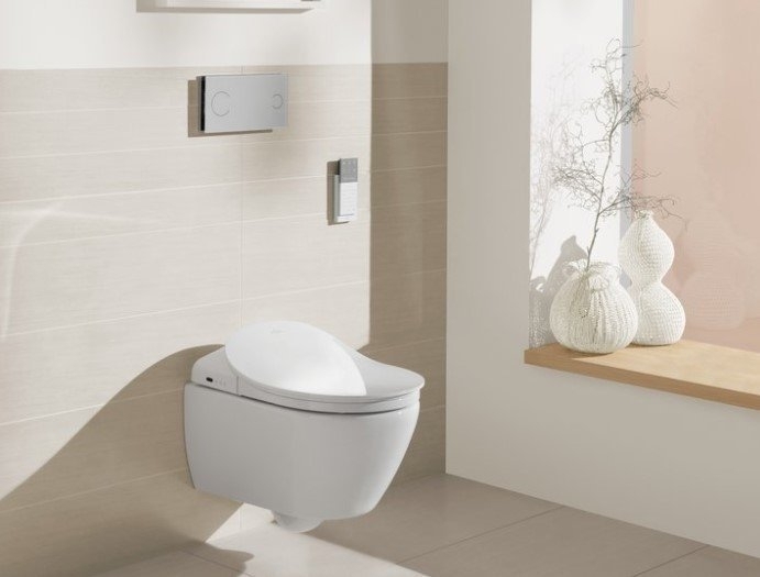 Крышка-биде для унитаза Villeroy&Boch ViClean V02EL401 купить в интернет-магазине Sanbest