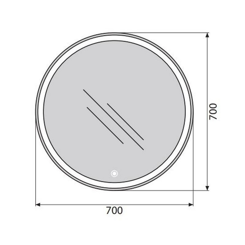 Зеркало BelBagno SPC-RNG-700-LED-TCH в ванную от интернет-магазине сантехники Sanbest