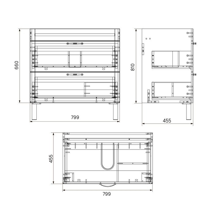 Тумба с раковиной Iddis Oxford OXF80W0i95K 80 для ванной в интернет-магазине Sanbest