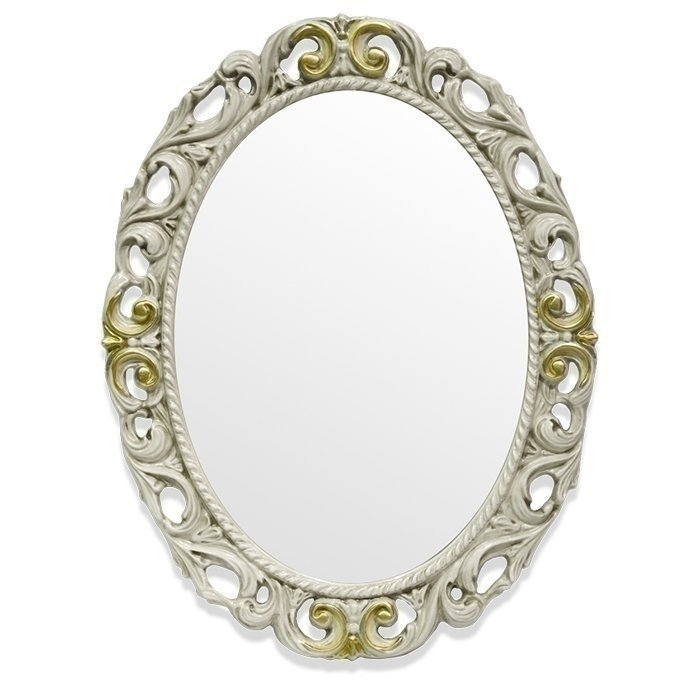 Зеркало Tiffany World TW03642avorio/oro слоновая кость/декор золото в ванную от интернет-магазине сантехники Sanbest