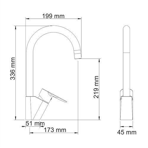 Смеситель для кухни WasserKRAFT Leine 3507 купить в интернет-магазине сантехники Sanbest