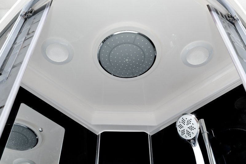 Душевая кабина Deto Серия ВМ BМ4510 LED с гм. BLACK 100x100 купить в интернет-магазине Sanbest