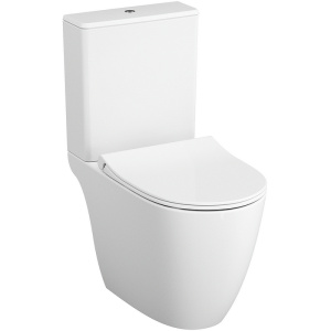 Унитаз напольный Vitra Sento Rim-Ex 9830B003-7204 безободковый, с бачком, с крышкой микролифт купить в интернет-магазине Sanbest