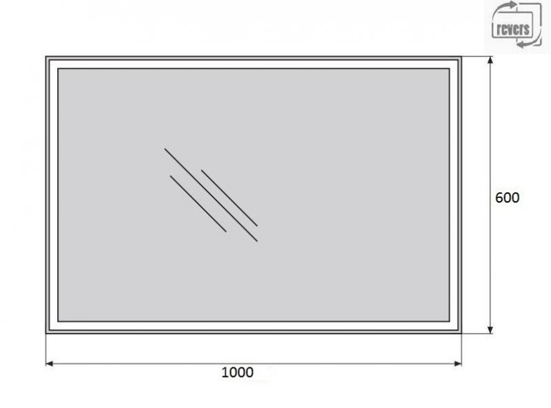 Зеркало BelBagno SPC-GRT-1000-600-LED-TCH в ванную от интернет-магазине сантехники Sanbest