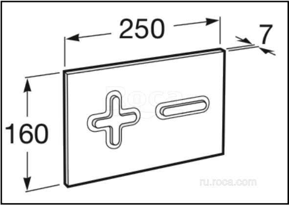 Кнопка для инсталляции Roca PL-6 890085002 купить в интернет-магазине сантехники Sanbest