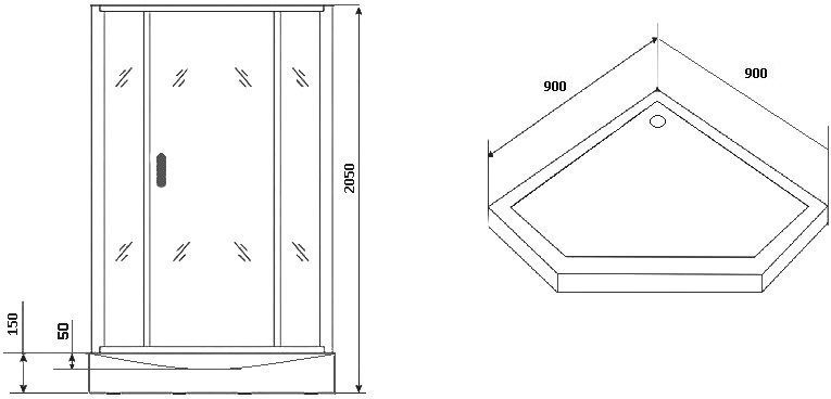 Душевая кабина Grossman Classic GR271D 90x90 купить в интернет-магазине Sanbest