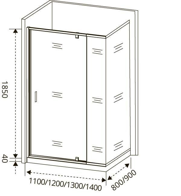 Душевой уголок Good door ORION WTW-PD+SP 130x90 прозрачный купить в интернет-магазине Sanbest