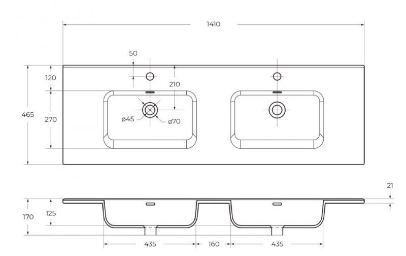 Тумба с раковиной BelBagno KRAFT 4C 140 белый дуб галифакс для ванной в интернет-магазине Sanbest