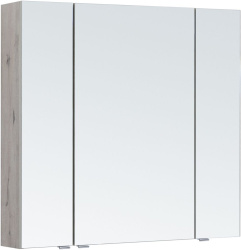 Зеркальный шкаф Aquanet Алвита new 90 дуб веллингтон белый в ванную от интернет-магазине сантехники Sanbest
