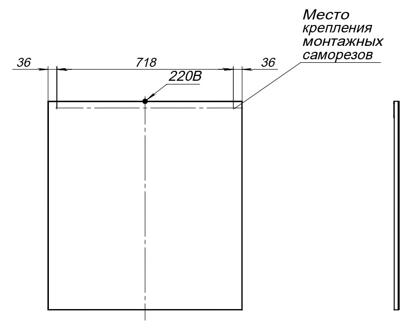 Зеркало Aquanet Lino 253907 80 белый матовый в ванную от интернет-магазине сантехники Sanbest