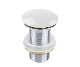 Донный клапан без перелива Bronze de Luxe 1001/1W белый купить в интернет-магазине сантехники Sanbest