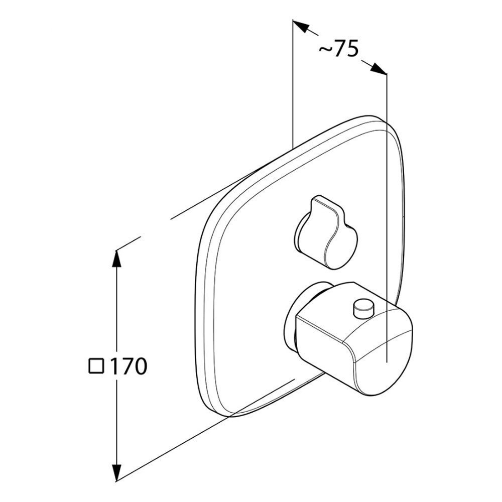 Термостат для душа Kludi Ameo 418300575 купить в интернет-магазине сантехники Sanbest