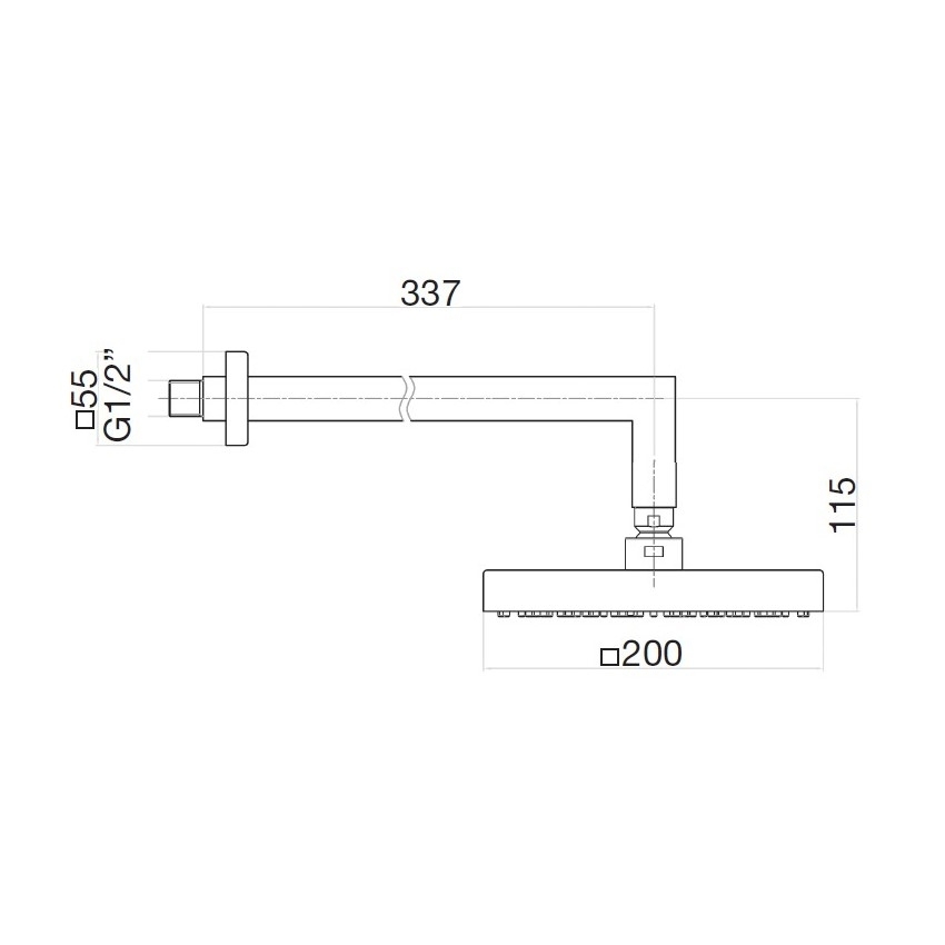 Верхний душ Webert SHOWER SET AC0840740 белый матовый купить в интернет-магазине сантехники Sanbest