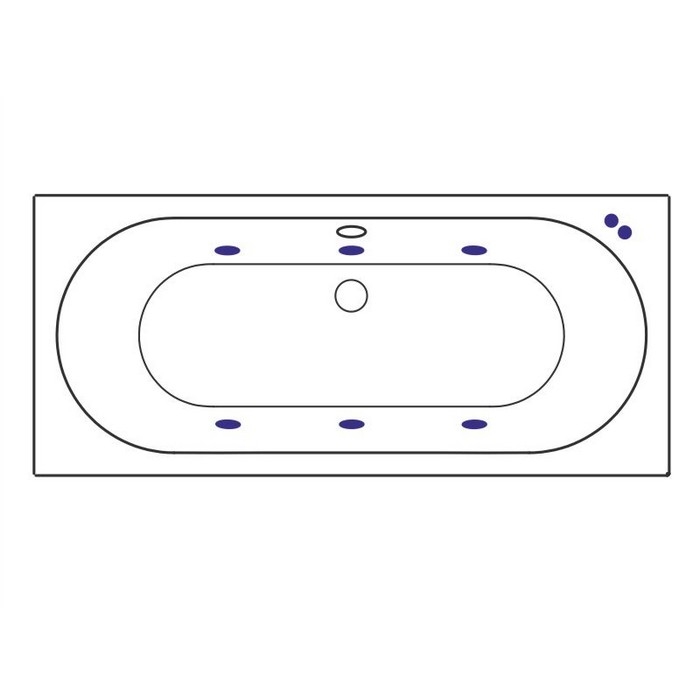 Ванна акриловая EXCELLENT Oceana Slim 180x80 SOFT золото купить в интернет-магазине Sanbest