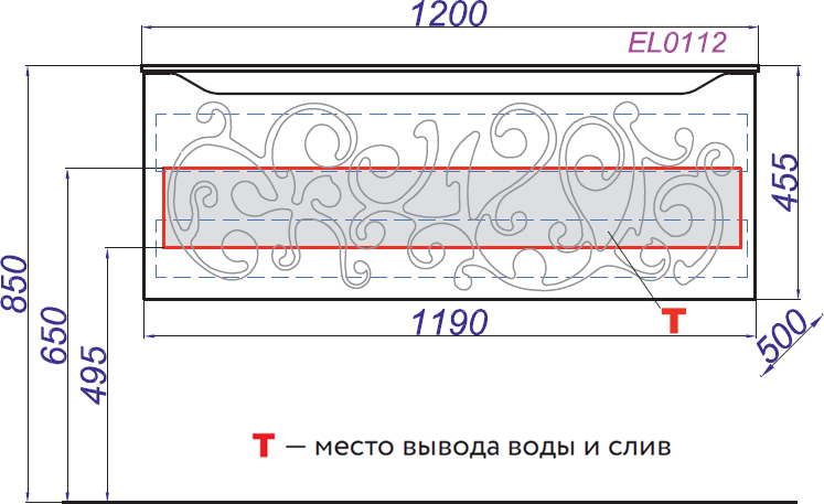 Тумба с раковиной Aqwella Elegance 120 EL0112 белая для ванной в интернет-магазине Sanbest