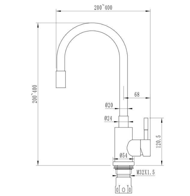 Смеситель для кухни 35k MIXLINE MLSS-0325 зеленый купить в интернет-магазине сантехники Sanbest