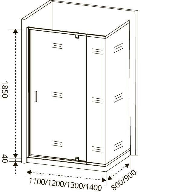 Душевой уголок Good door ORION WTW-PD+SP 110x100 прозрачный купить в интернет-магазине Sanbest