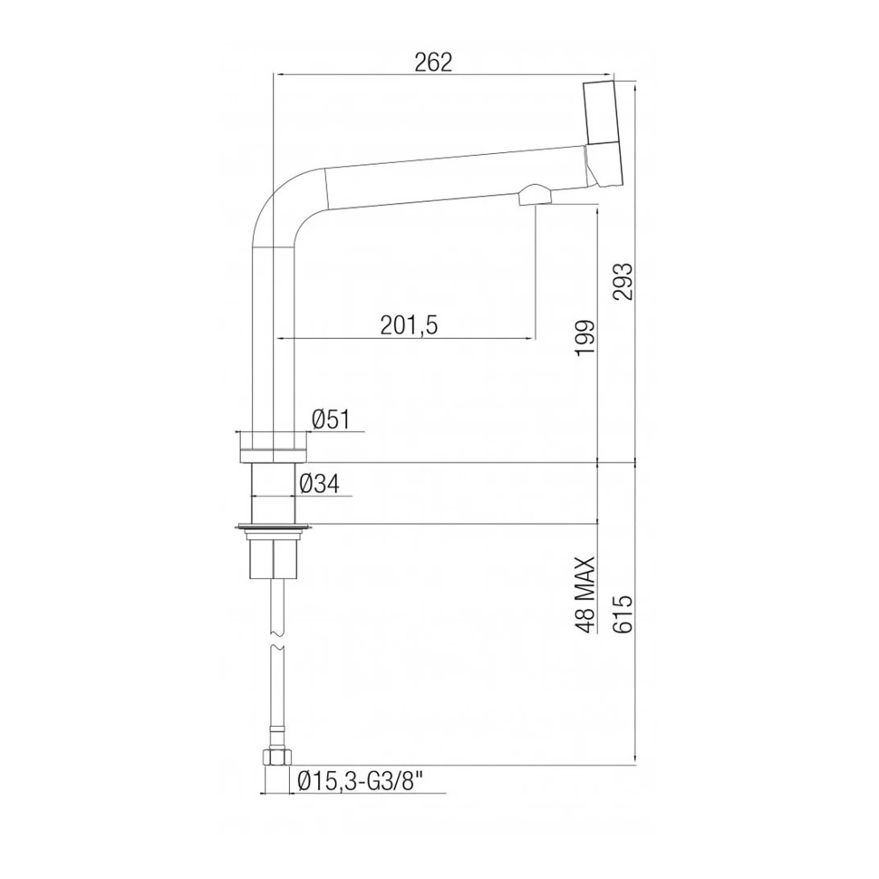 Смеситель для кухни PAINI Cucina 78CR579WSAKM хром купить в интернет-магазине сантехники Sanbest