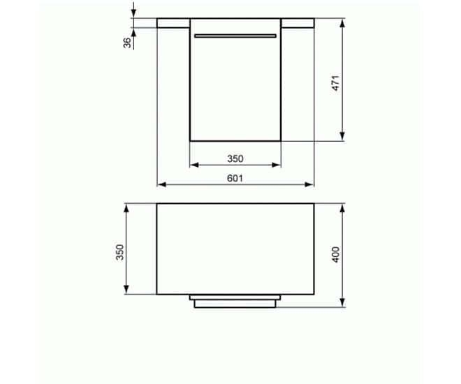 Боковой шкафчик Ideal Standard Daylight K2223HG 35 белый матовый для ванной в интернет-магазине сантехники Sanbest