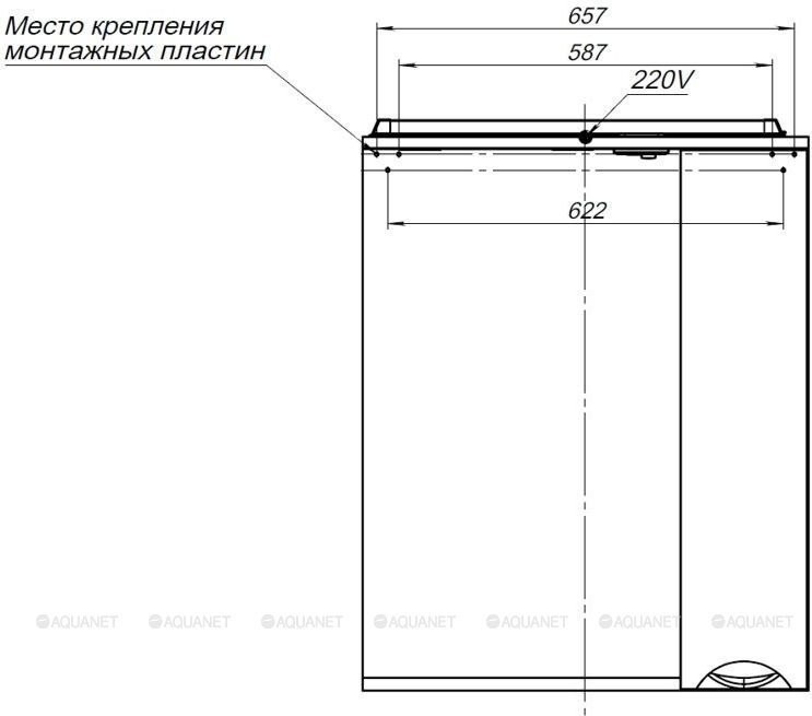 Зеркало со шкафом Aquanet Гретта 70 светлый дуб в ванную от интернет-магазине сантехники Sanbest