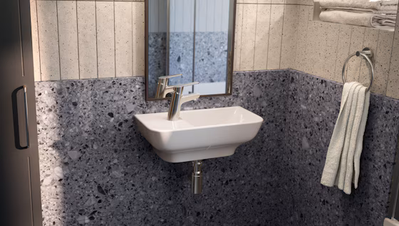 Cмеситель для раковины Jacob Delafon CLEO 1889 E24309-CP хром купить в интернет-магазине сантехники Sanbest